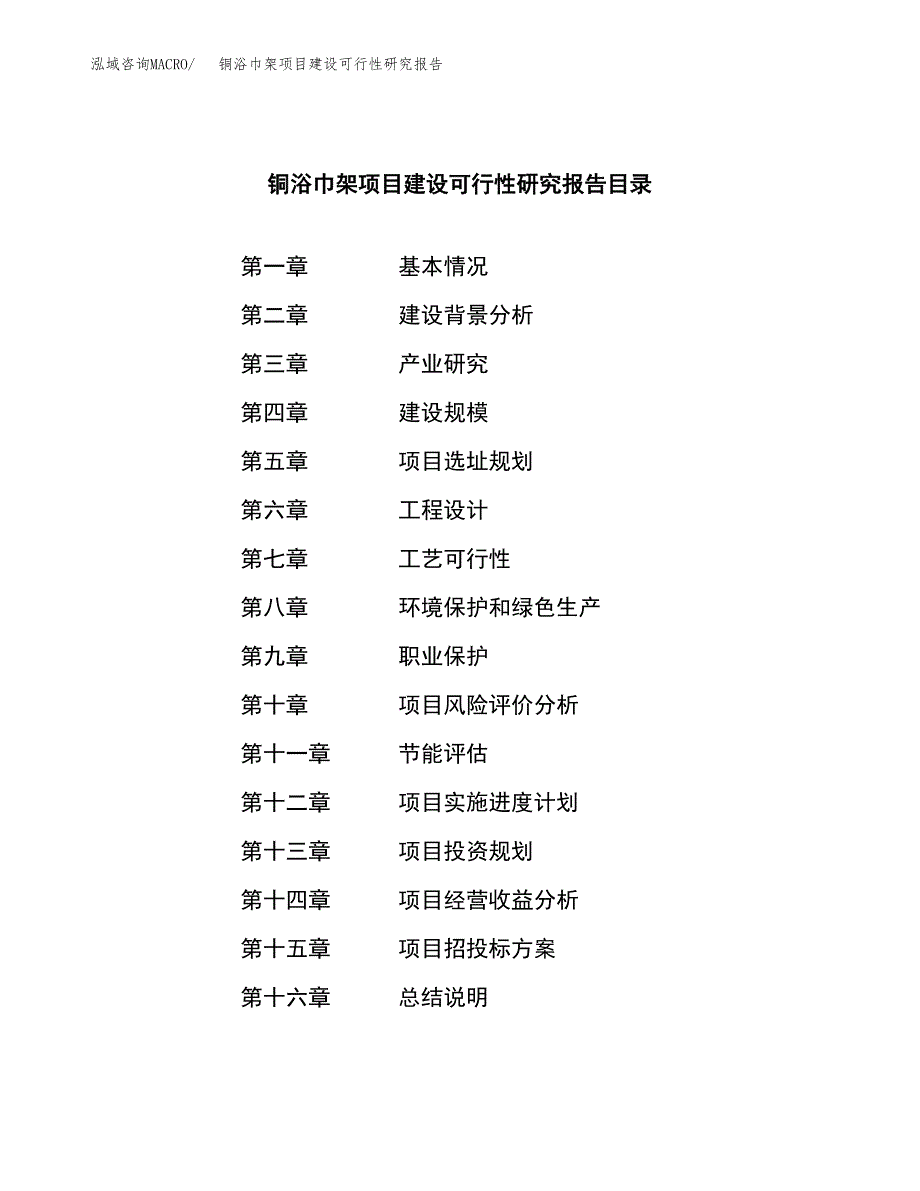 铜浴巾架项目建设可行性研究报告.docx_第3页