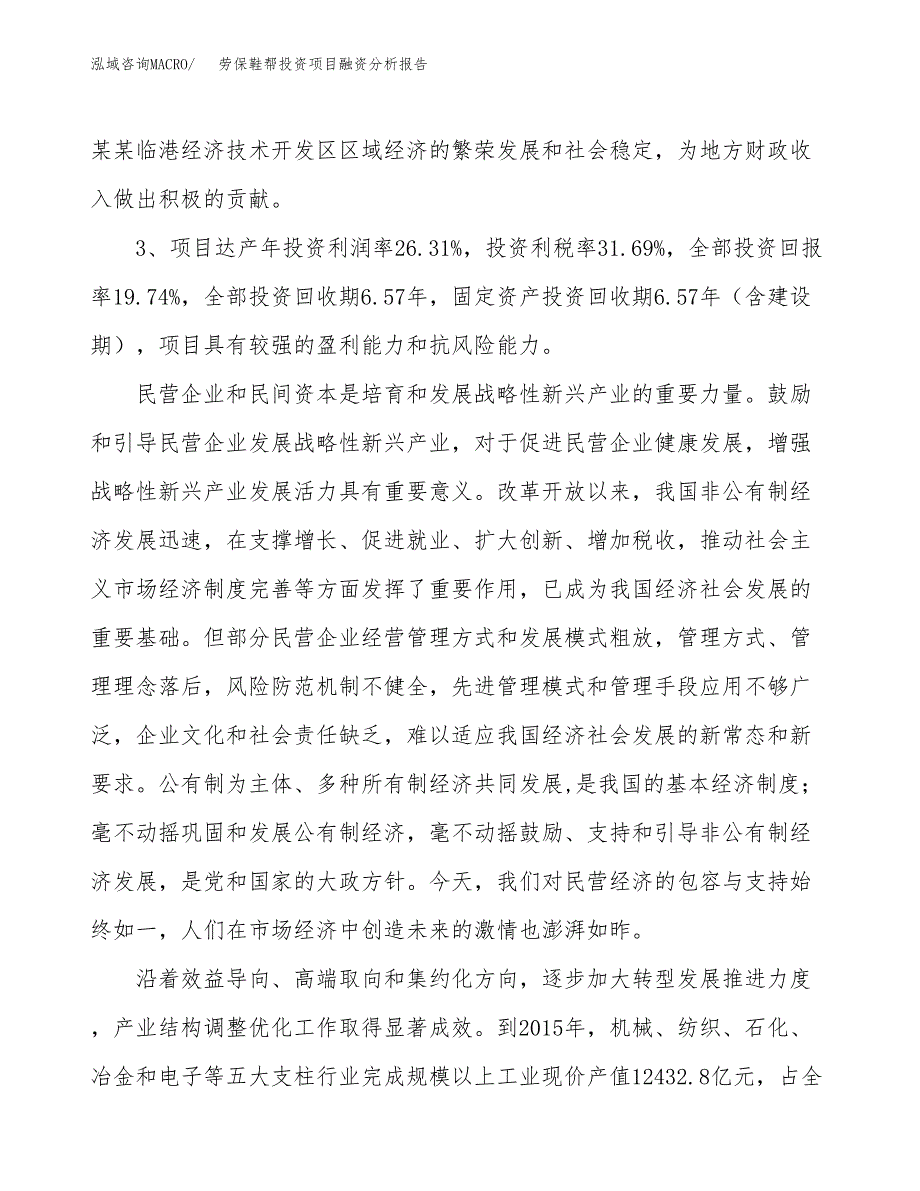 劳保鞋帮投资项目融资分析报告.docx_第4页