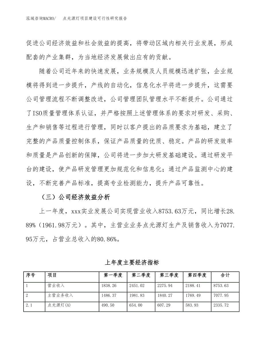 点光源灯项目建设可行性研究报告.docx_第5页