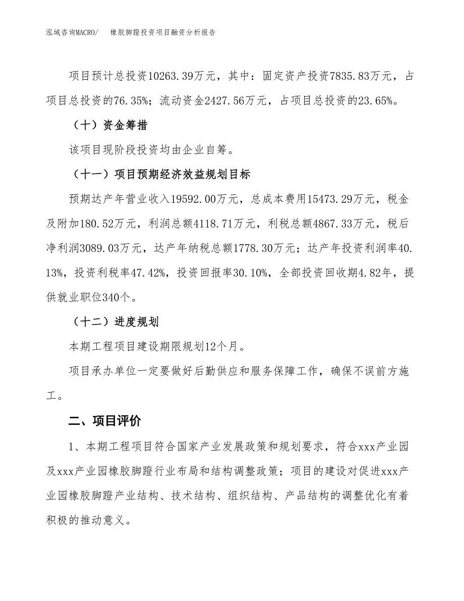 橡胶脚蹬投资项目融资分析报告.docx_第3页