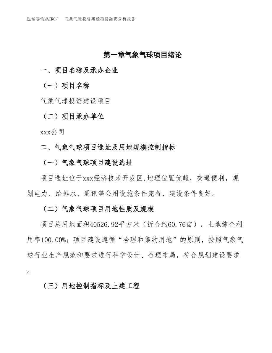 气象气球投资建设项目融资分析报告.docx_第5页