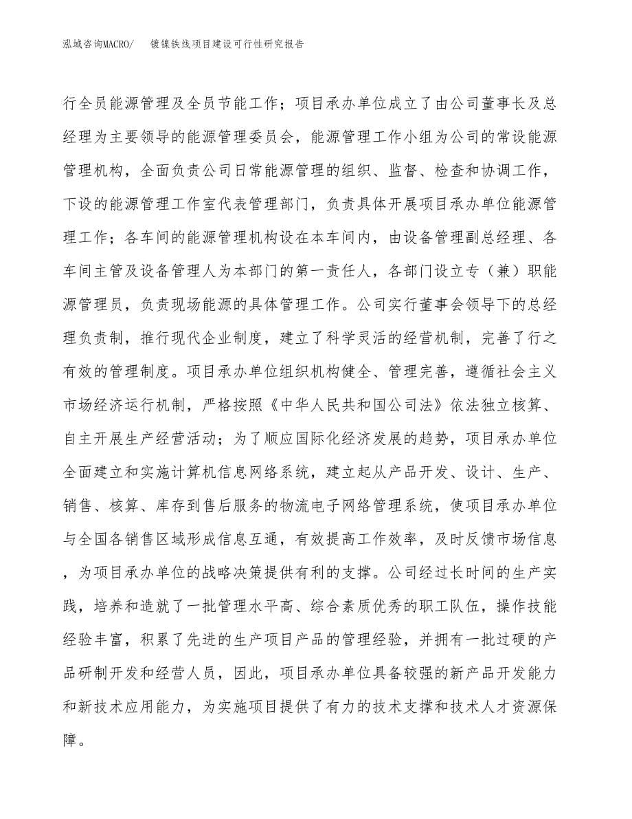 镀镍铁线项目建设可行性研究报告.docx_第5页