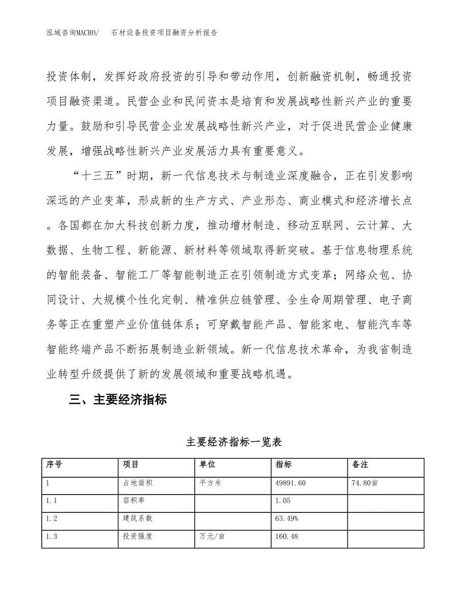 石材设备投资项目融资分析报告.docx_第5页