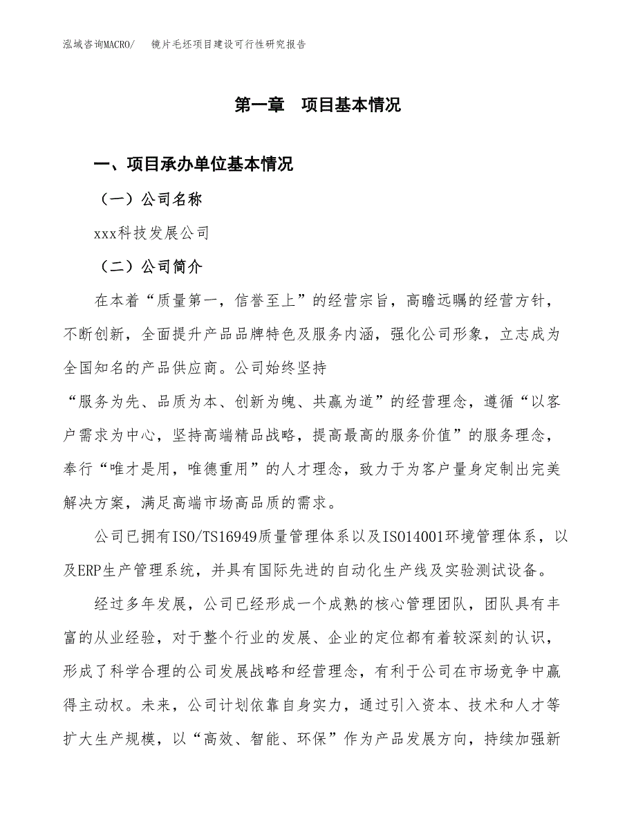 镜片毛坯项目建设可行性研究报告.docx_第4页