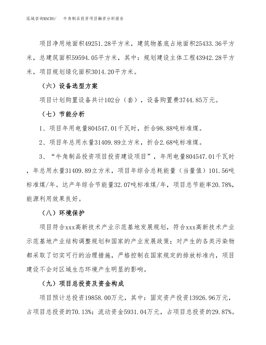 牛角制品投资项目融资分析报告.docx_第2页