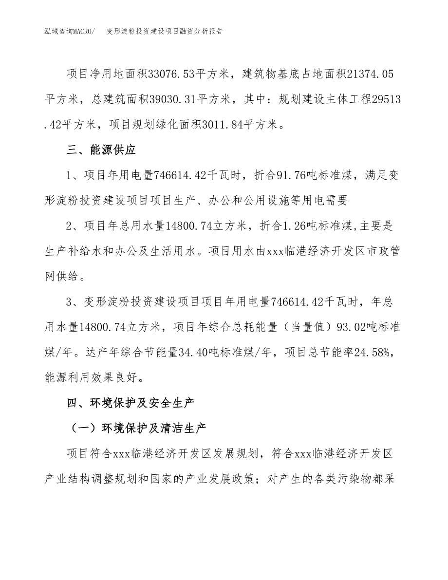 变形淀粉投资建设项目融资分析报告.docx_第5页