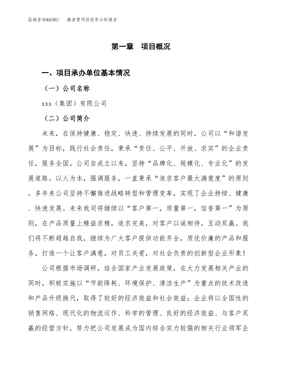 微波管项目投资分析报告（总投资6000万元）（26亩）_第2页