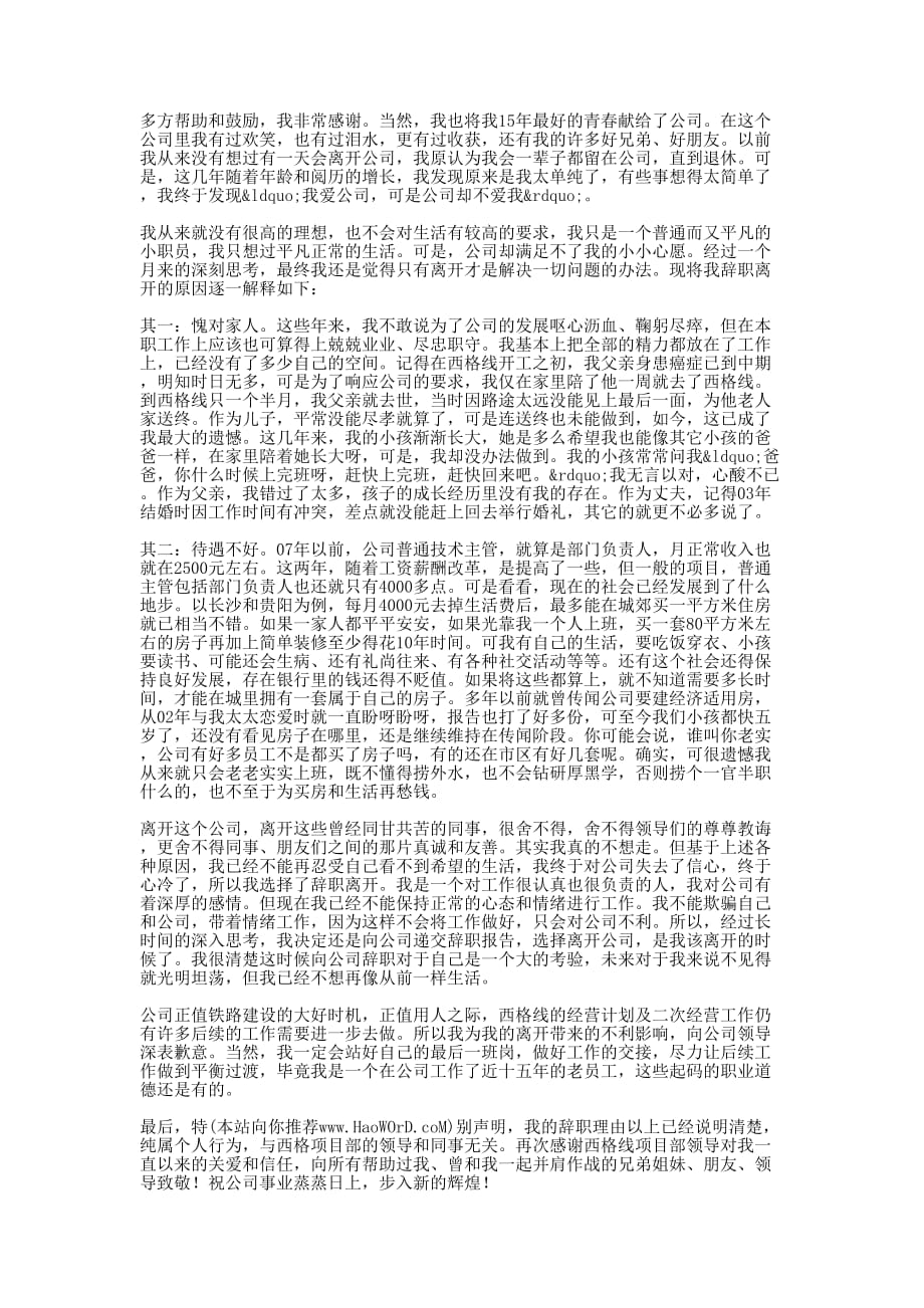 企业的管理人员辞职报告(精选多 篇).docx_第3页