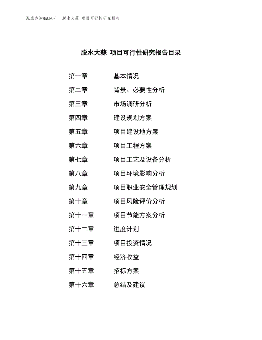 脱水大蒜 项目可行性研究报告（总投资3000万元）（12亩）_第2页