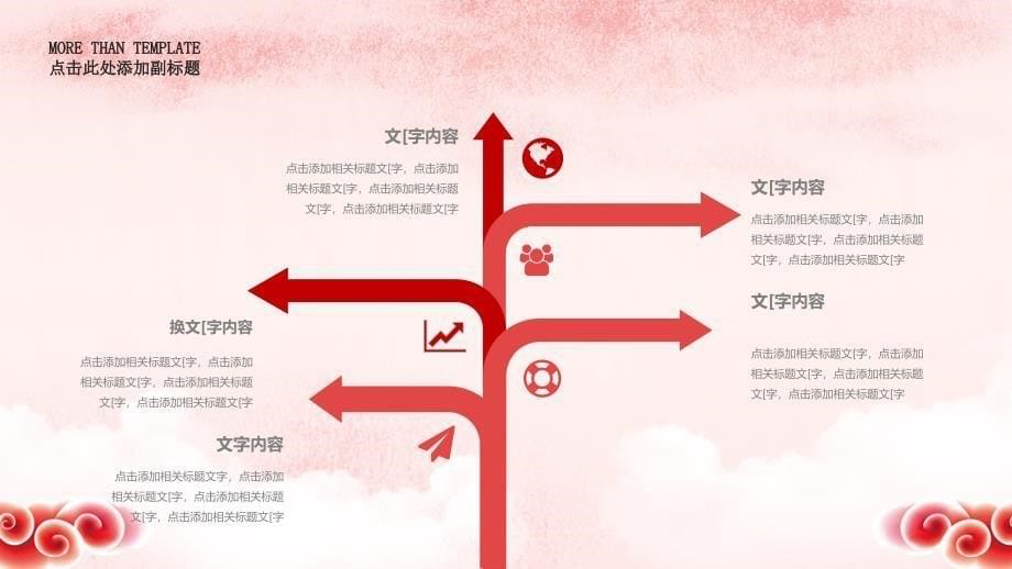 红色喜庆年终工作总结汇报实用_第5页