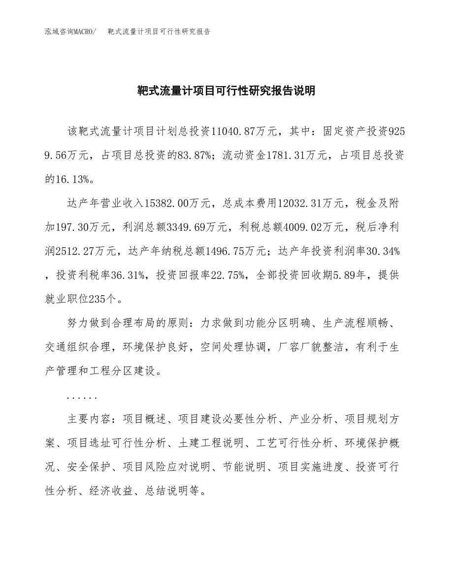 靶式流量计项目可行性研究报告（总投资11000万元）（53亩）_第2页