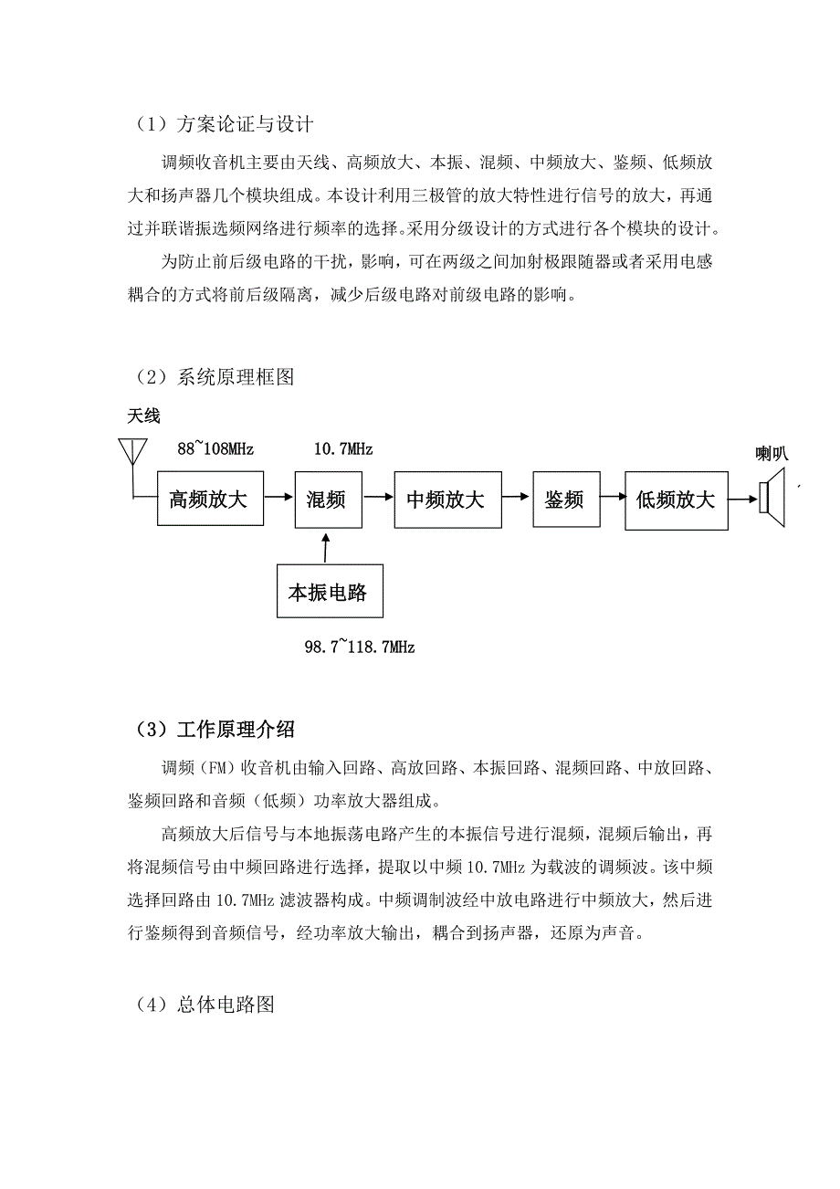 调频收音机设计仿真报告讲解_第2页