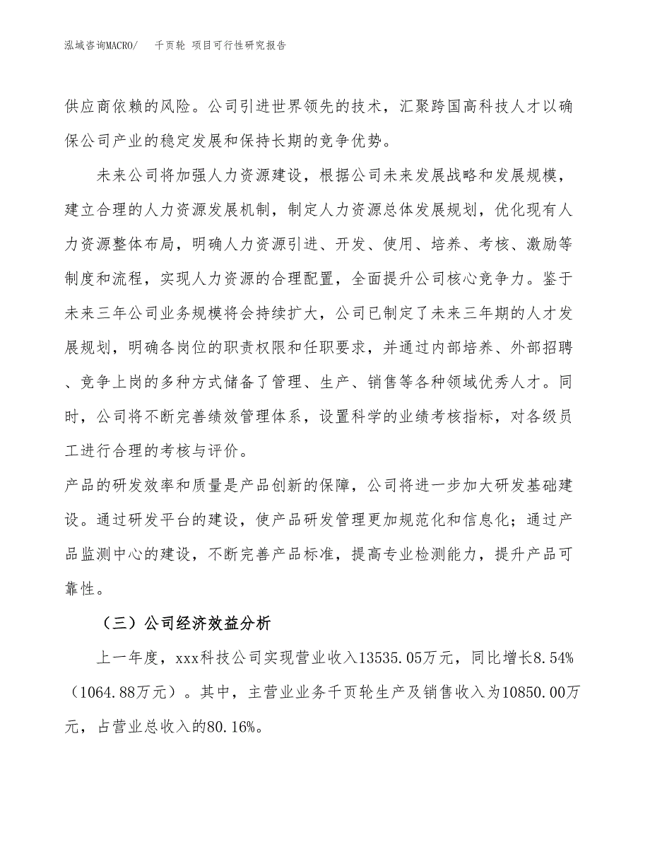 千页轮 项目可行性研究报告（总投资8000万元）（30亩）_第4页