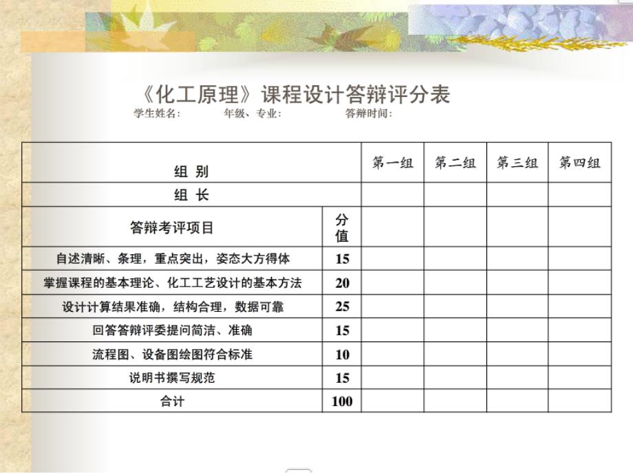 化工原理课程设计精馏板式塔的设计说明_第1页