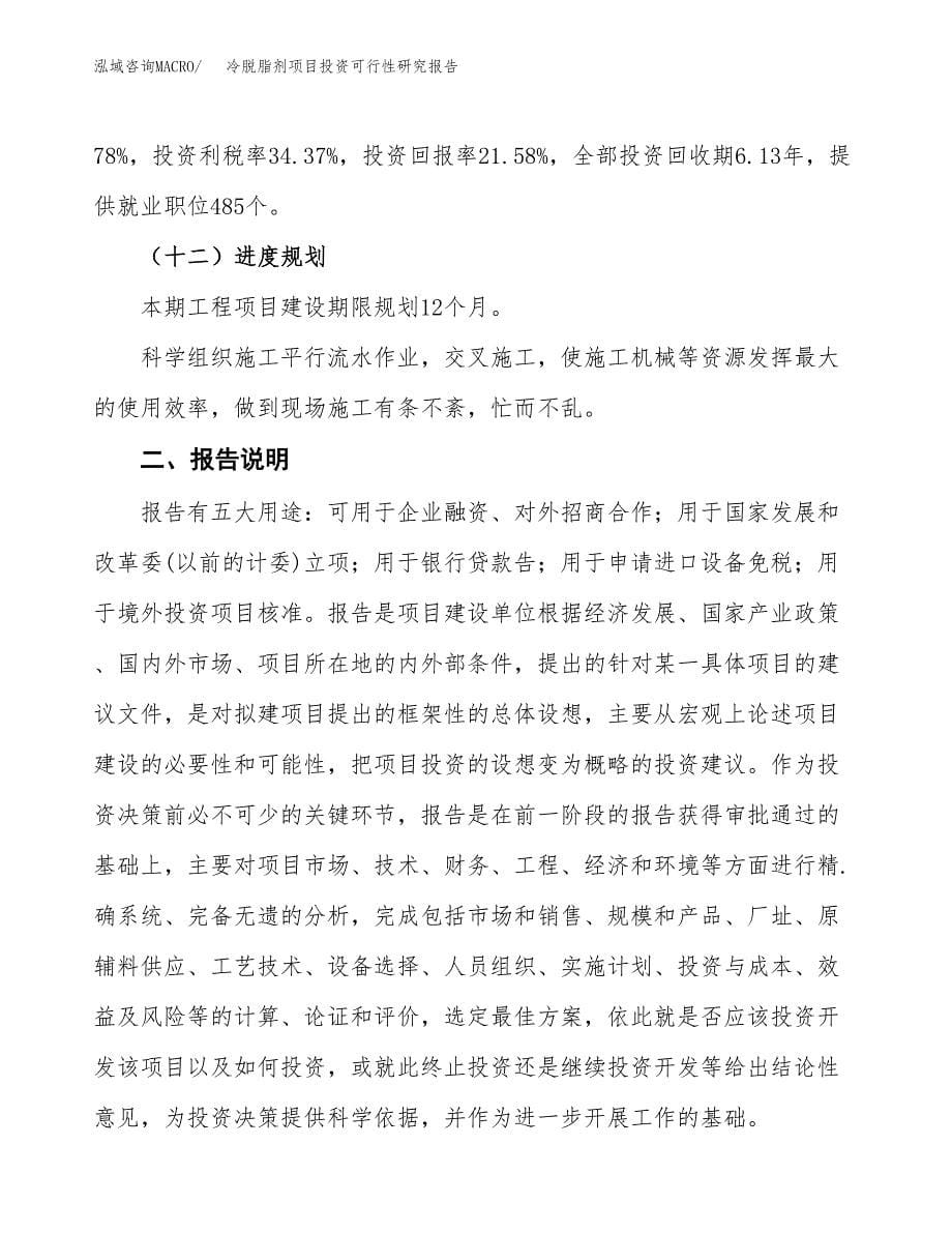 冷脱脂剂项目投资可行性研究报告.docx_第5页