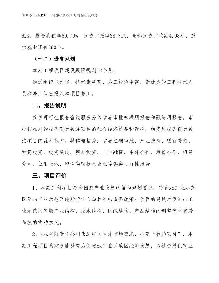 轮胎项目投资可行性研究报告.docx_第5页