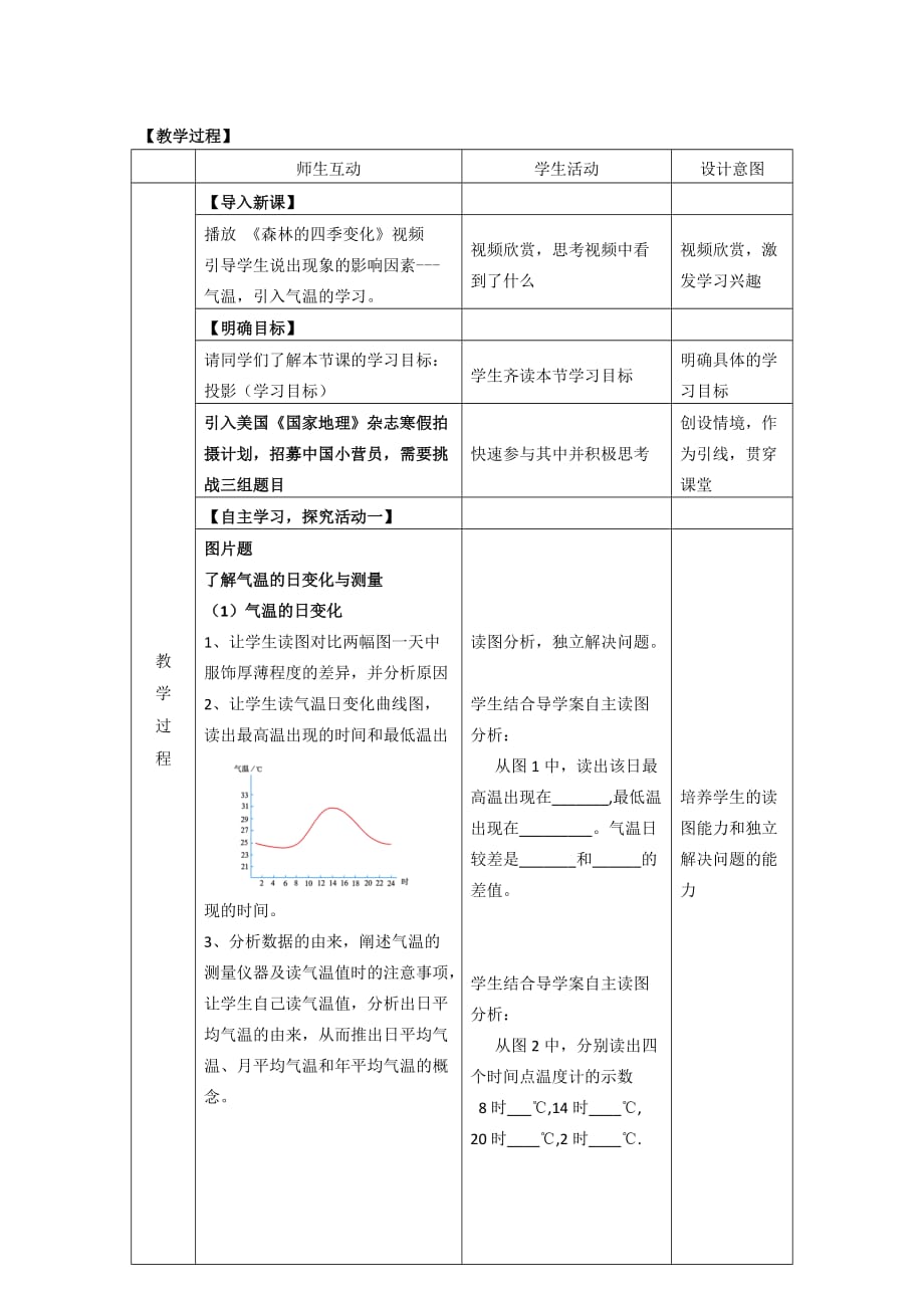 地理人教版初一上册7-3.2气温的变化与分布教学设计_第2页