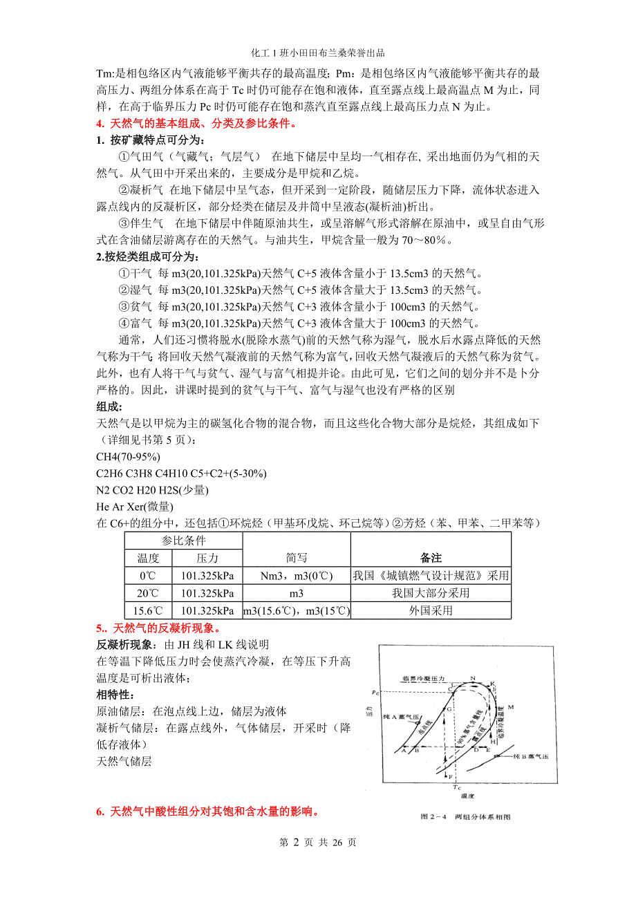 天然气处理与加工工艺 总结讲解_第2页