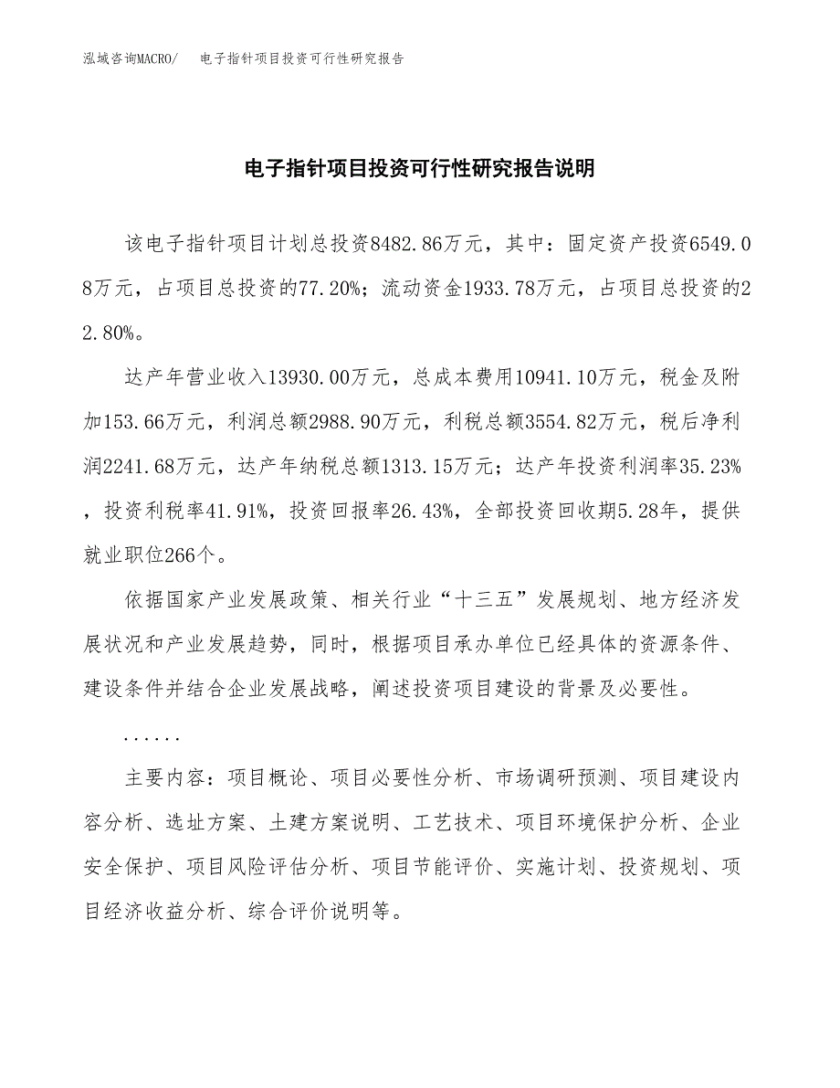 电子指针项目投资可行性研究报告.docx_第2页