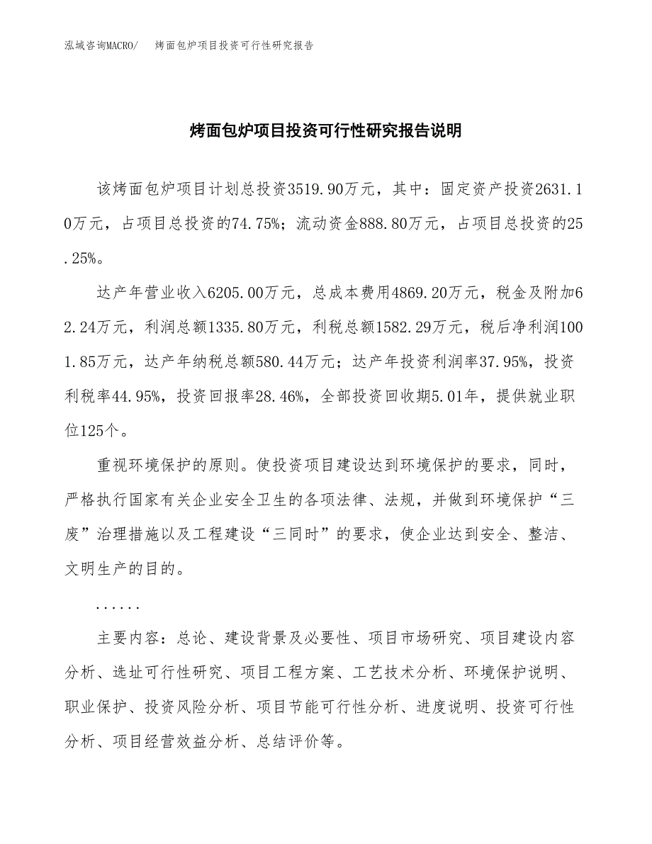 烤面包炉项目投资可行性研究报告.docx_第2页