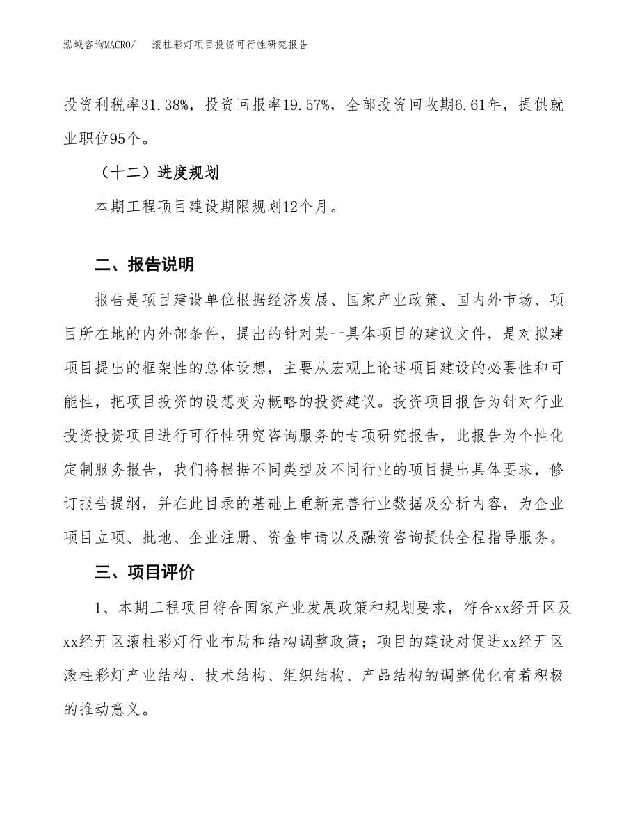 滚柱彩灯项目投资可行性研究报告.docx_第5页