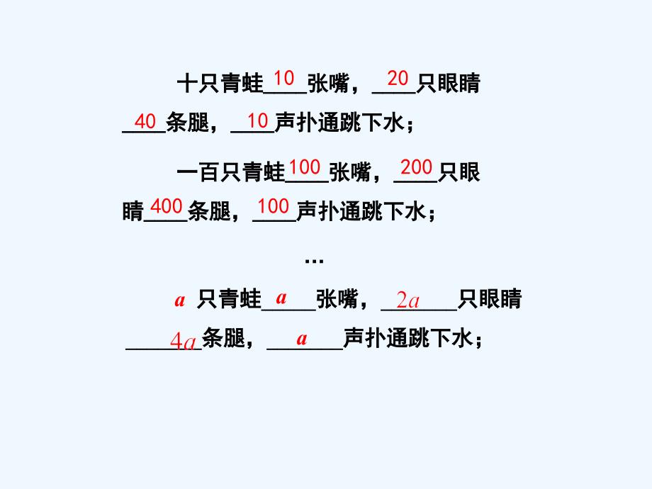 数学北师大版初一上册北师大七年级上数学3.1字母表示数_第4页