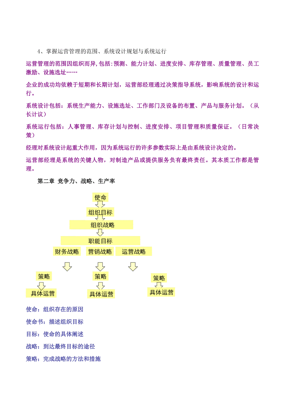 生产运作管理 详细大纲讲解_第2页