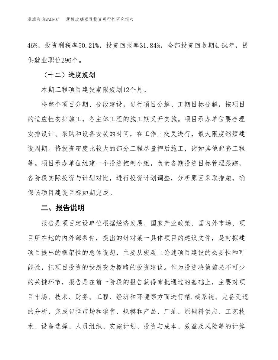 薄板玻璃项目投资可行性研究报告.docx_第5页