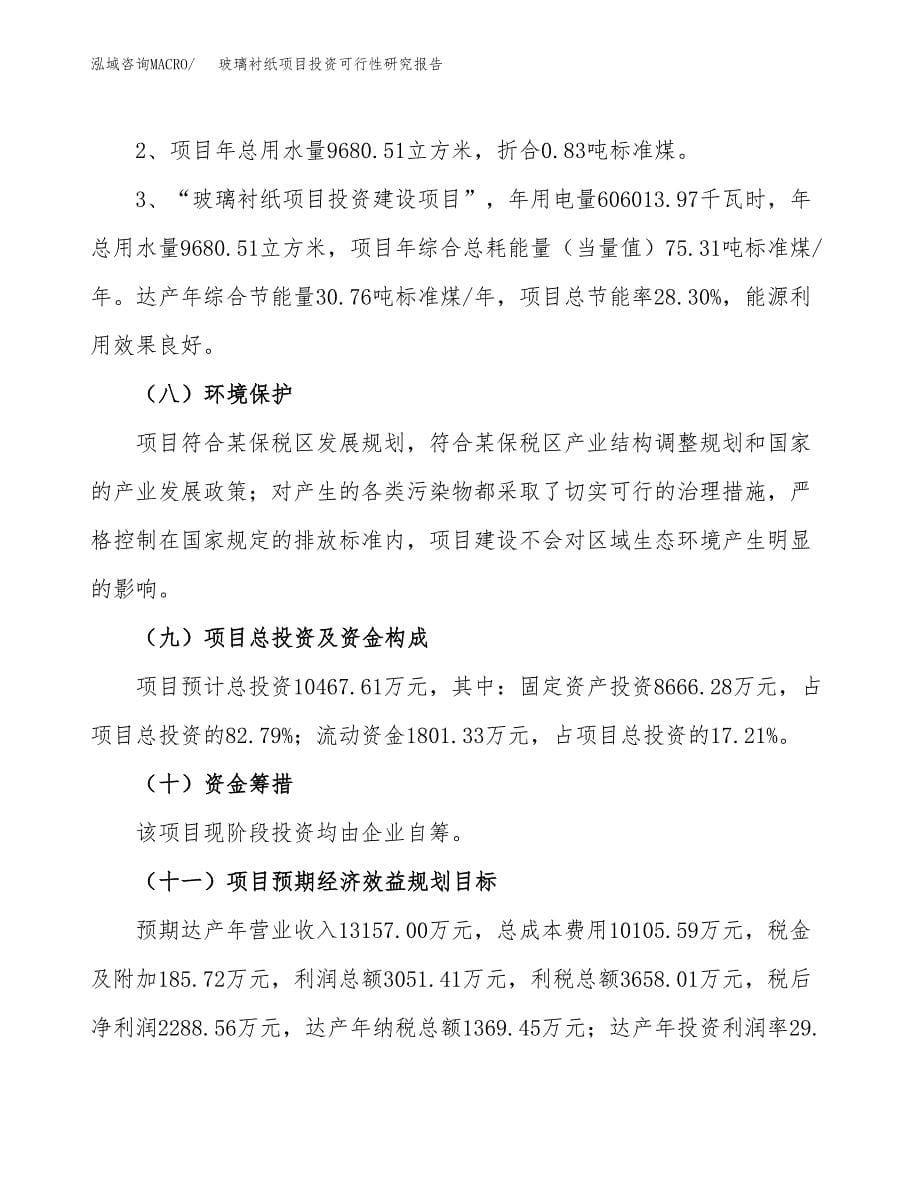 玻璃衬纸项目投资可行性研究报告.docx_第5页