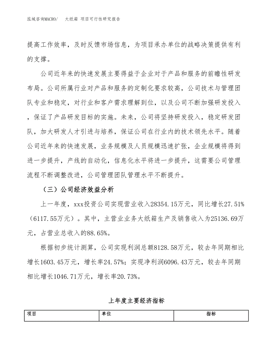 大纸箱 项目可行性研究报告（总投资15000万元）（65亩）_第4页