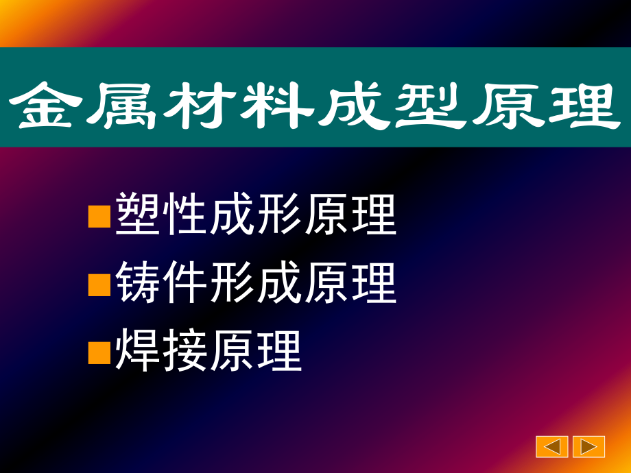 金属压力加工原理-1解读_第1页