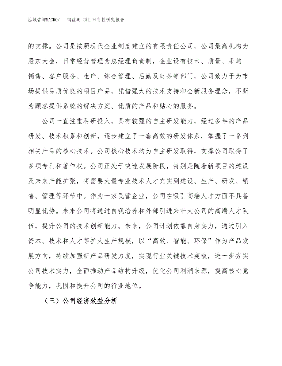 钢丝刷 项目可行性研究报告（总投资7000万元）（32亩）_第4页