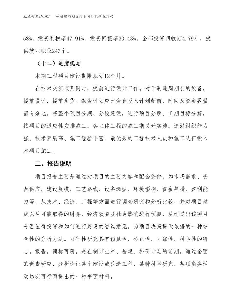 手机玻璃项目投资可行性研究报告.docx_第5页