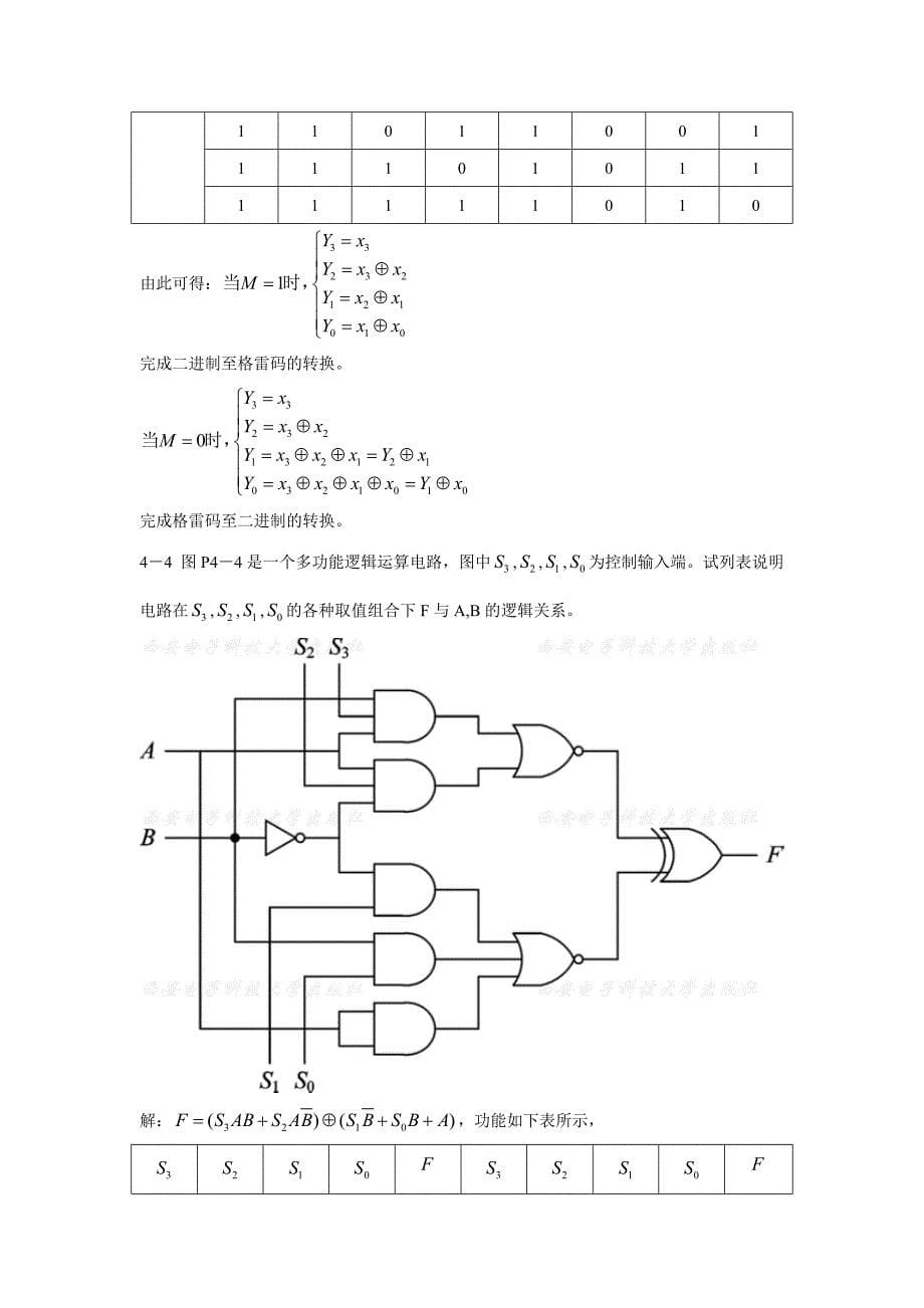 数字电子技术基础教材第四章答案讲解_第5页