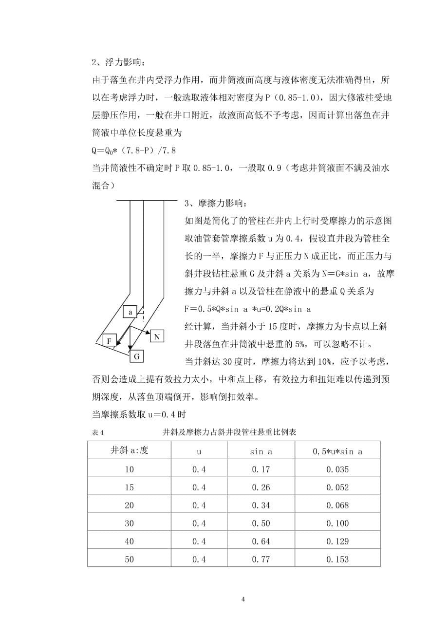 油水井倒扣打捞技术概要_第5页