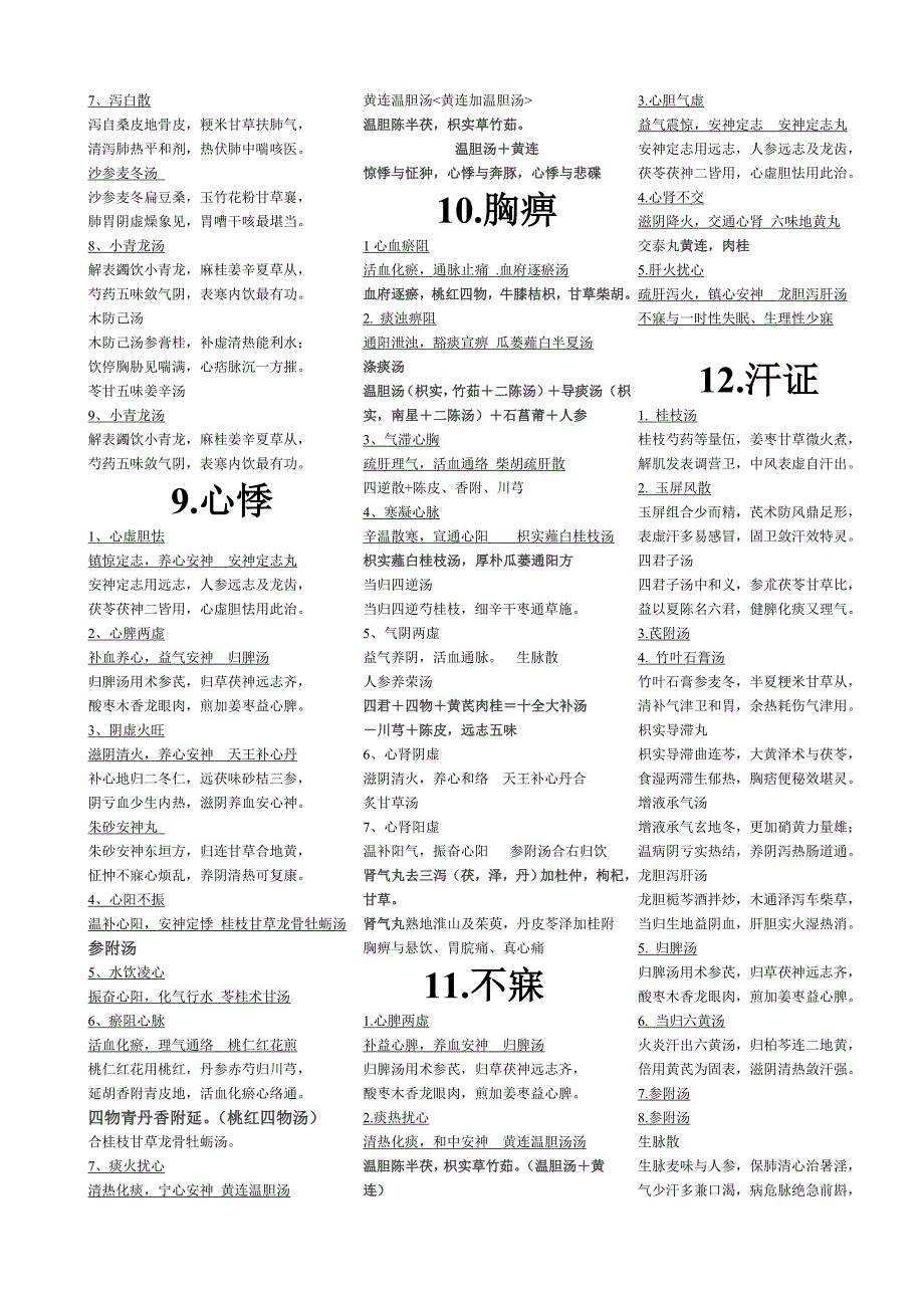 中医内科学方歌完整版(同名17803)_第3页