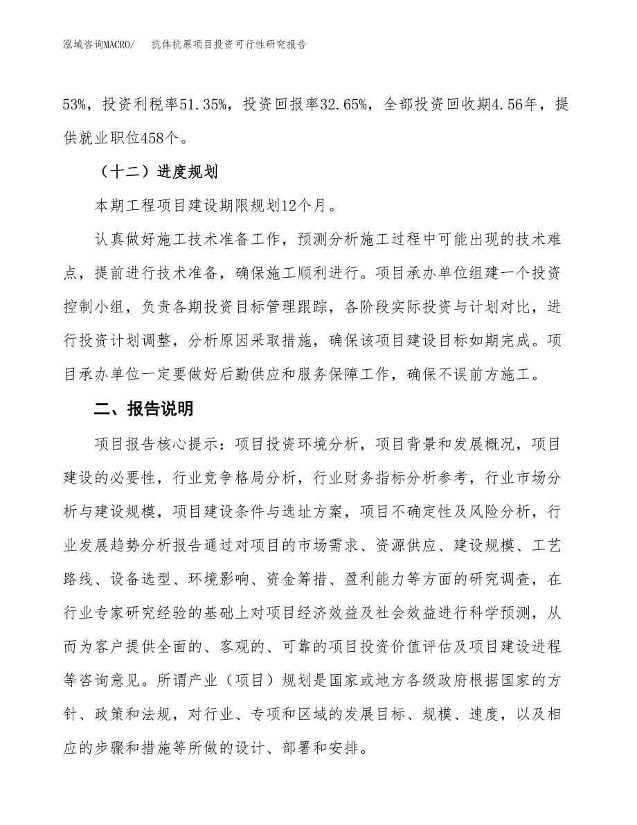 抗体抗原项目投资可行性研究报告.docx_第5页