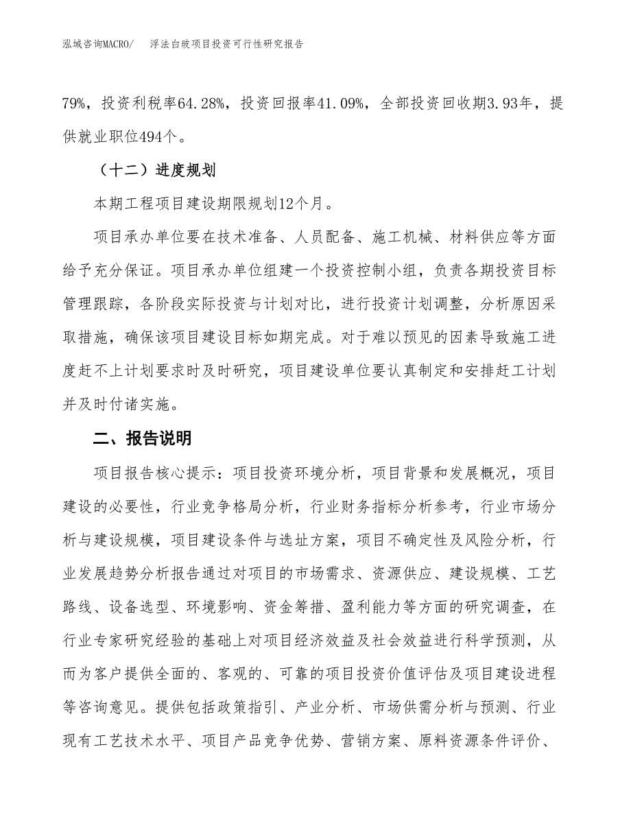 浮法白玻项目投资可行性研究报告.docx_第5页