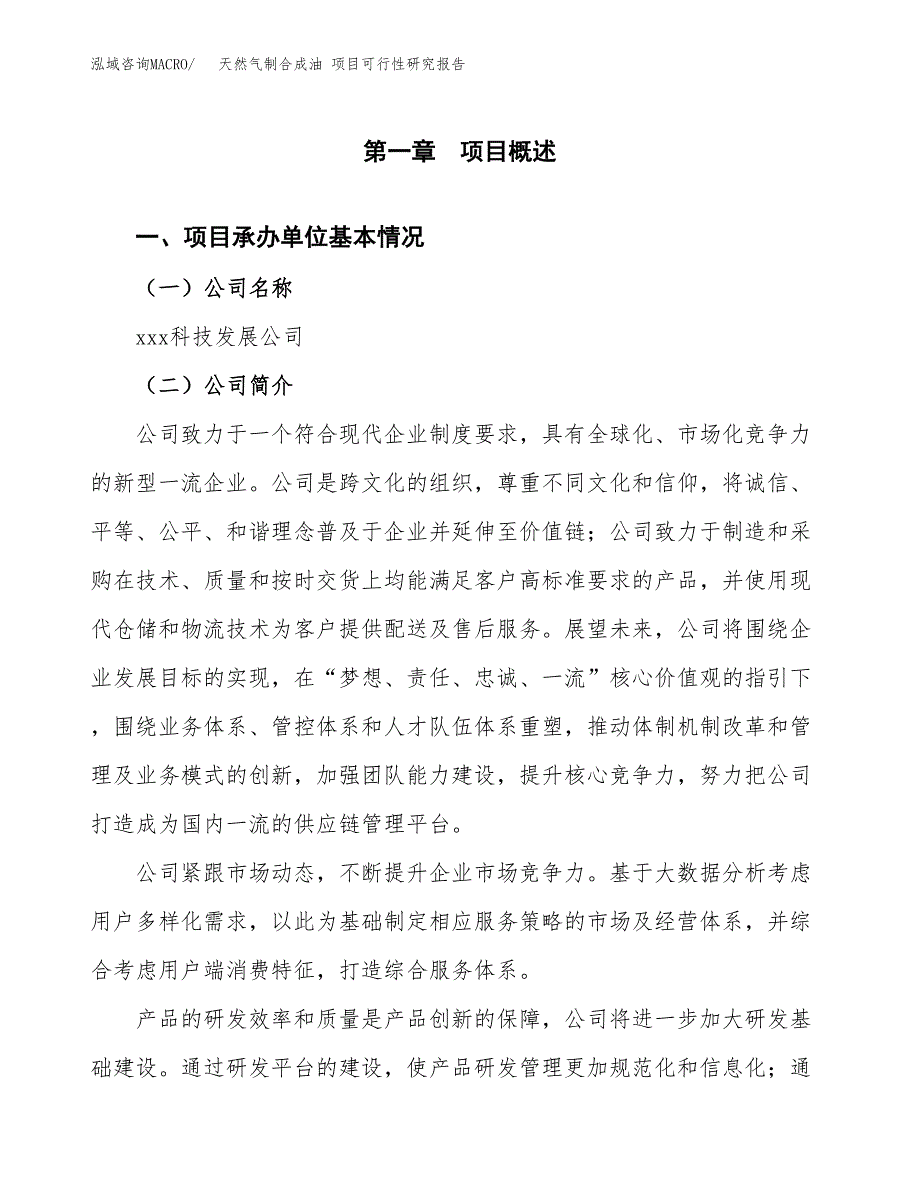 天然气制合成油 项目可行性研究报告（总投资11000万元）（41亩）_第3页