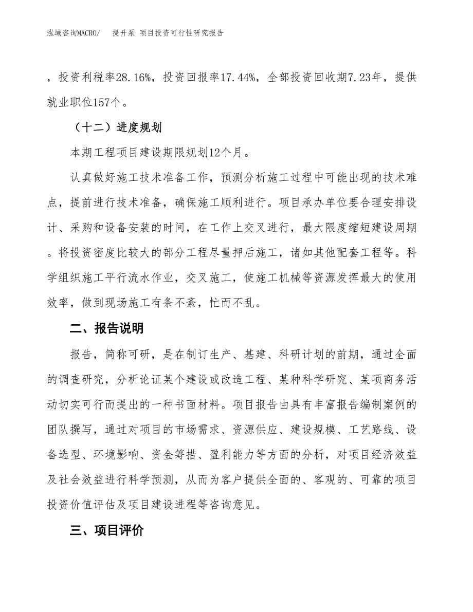 提升泵 项目投资可行性研究报告.docx_第5页