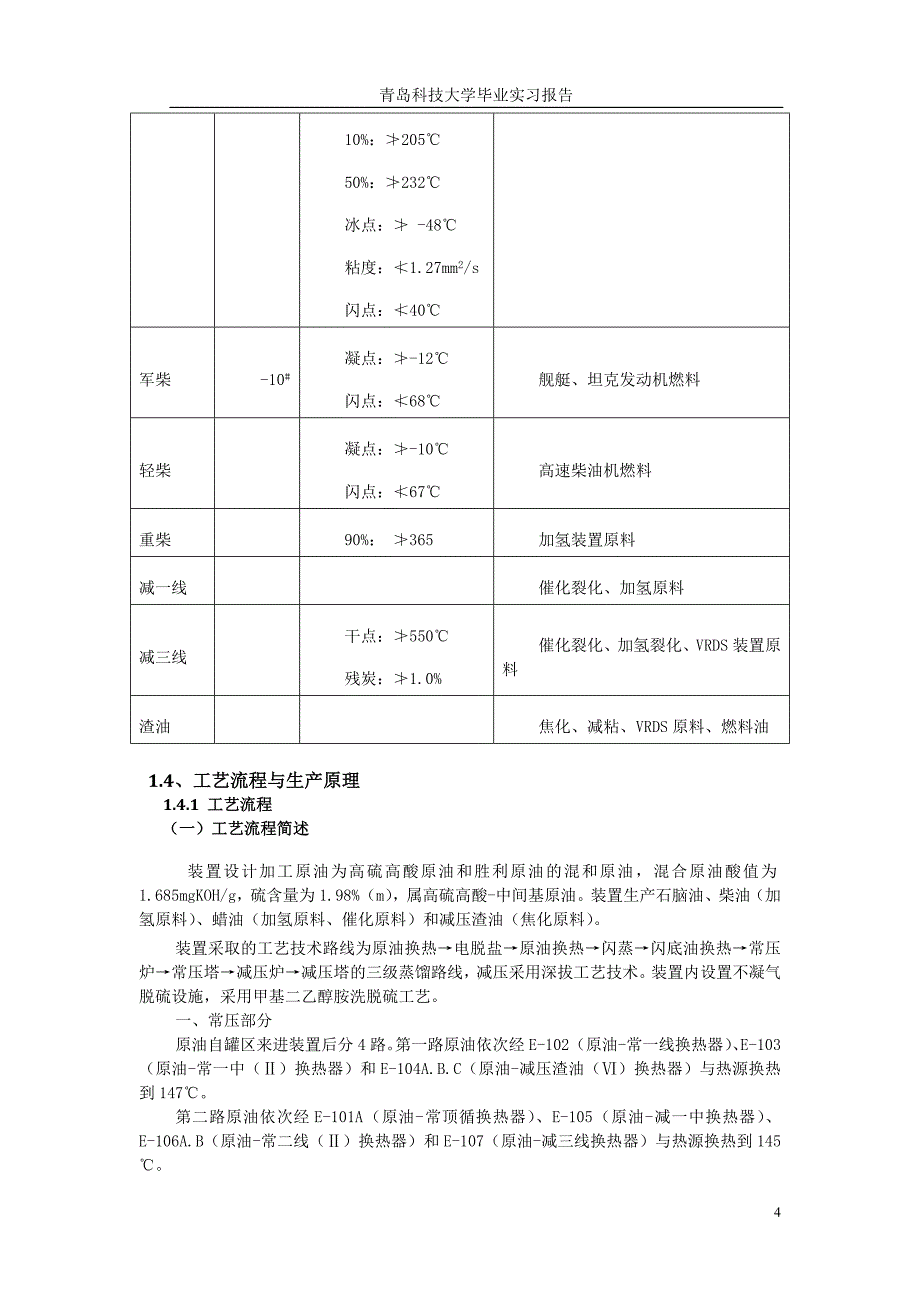 胜利炼油厂生产实习设计 常压设计讲解_第4页