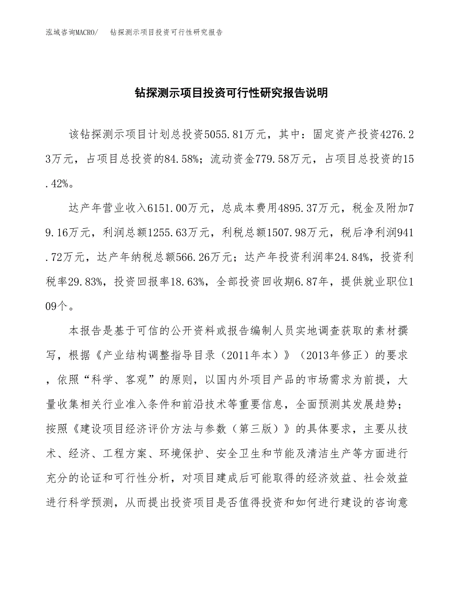 钻探测示项目投资可行性研究报告.docx_第2页