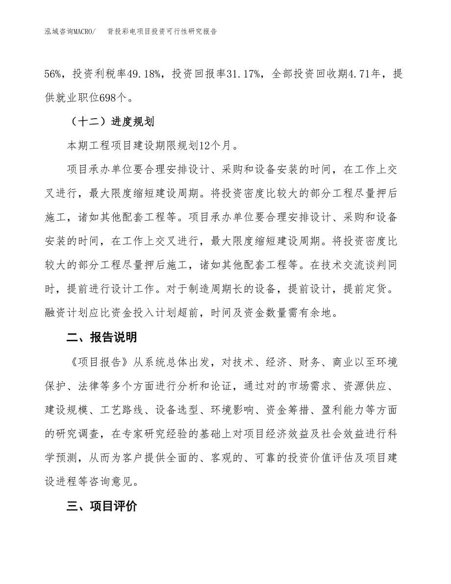 背投彩电项目投资可行性研究报告.docx_第5页