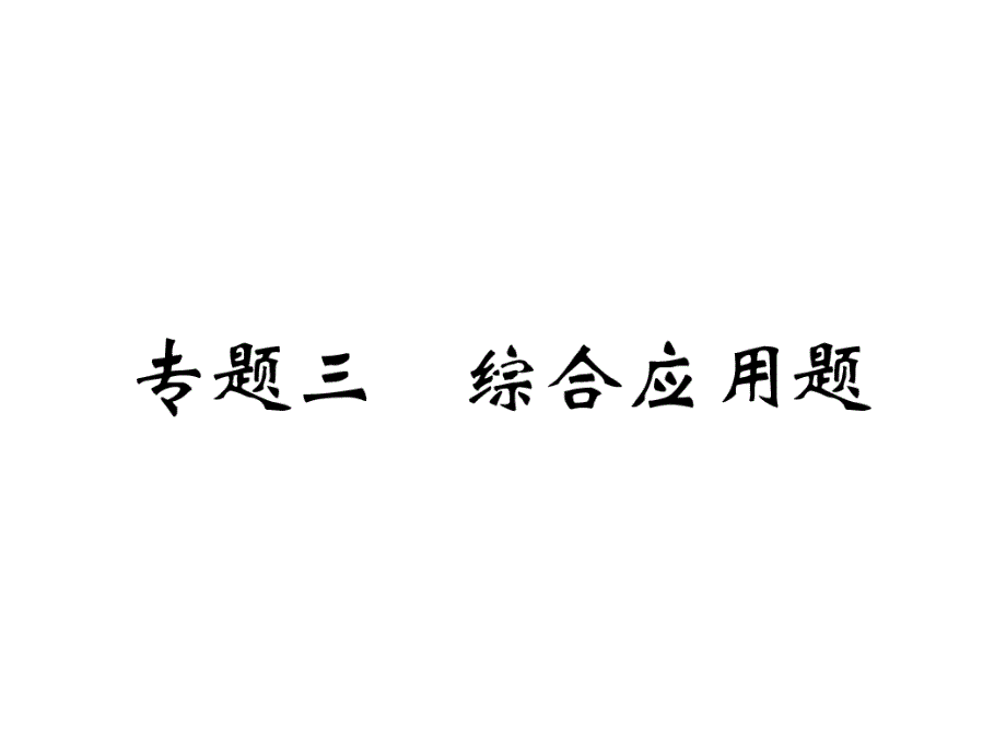 中考物理综合应用专题复习_第3页