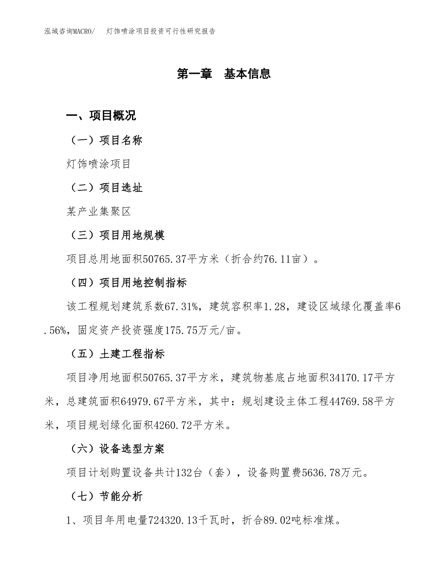 灯饰喷涂项目投资可行性研究报告.docx_第3页