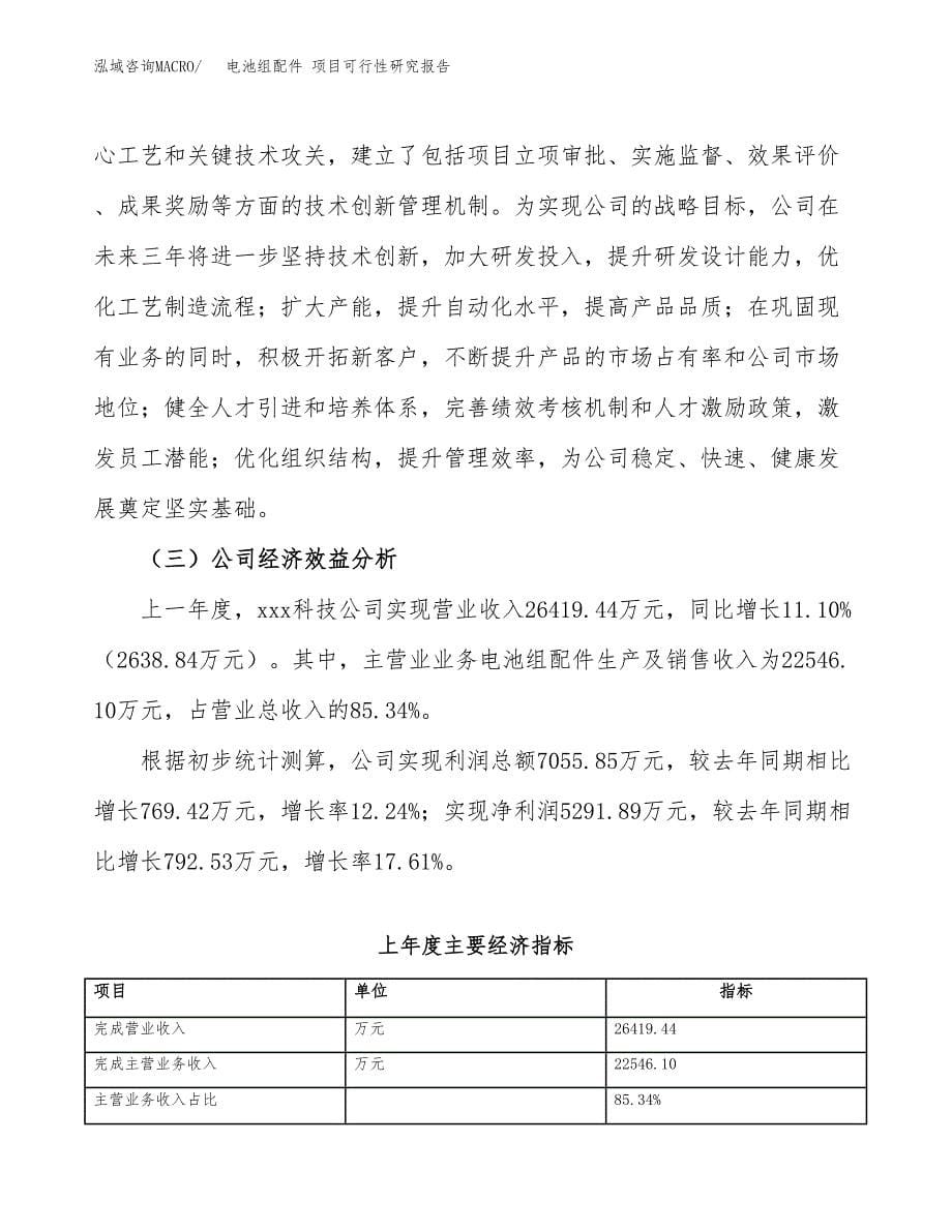 电池组配件 项目可行性研究报告（总投资18000万元）（77亩）_第5页