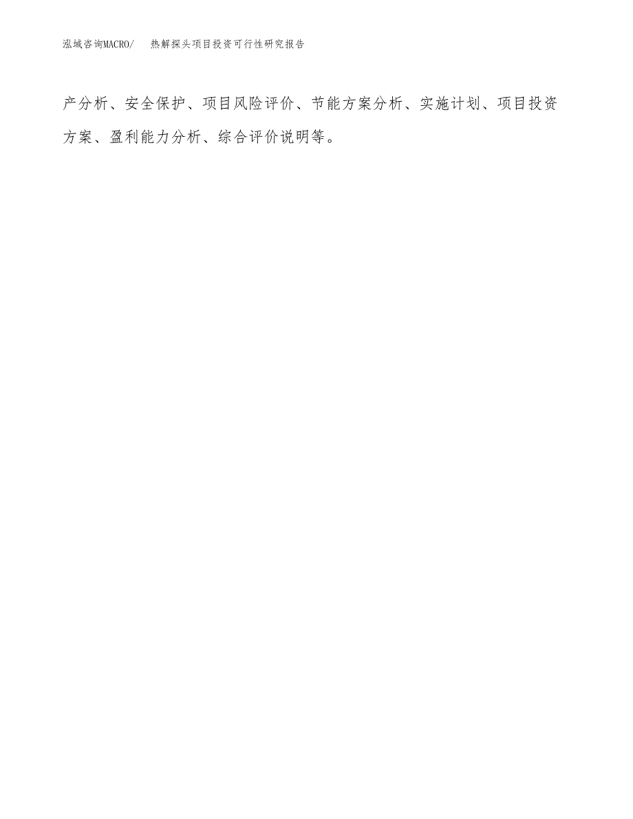 热解探头项目投资可行性研究报告.docx_第3页