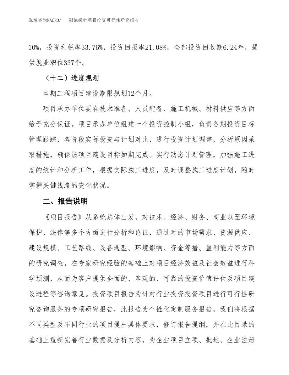 测试探针项目投资可行性研究报告.docx_第5页