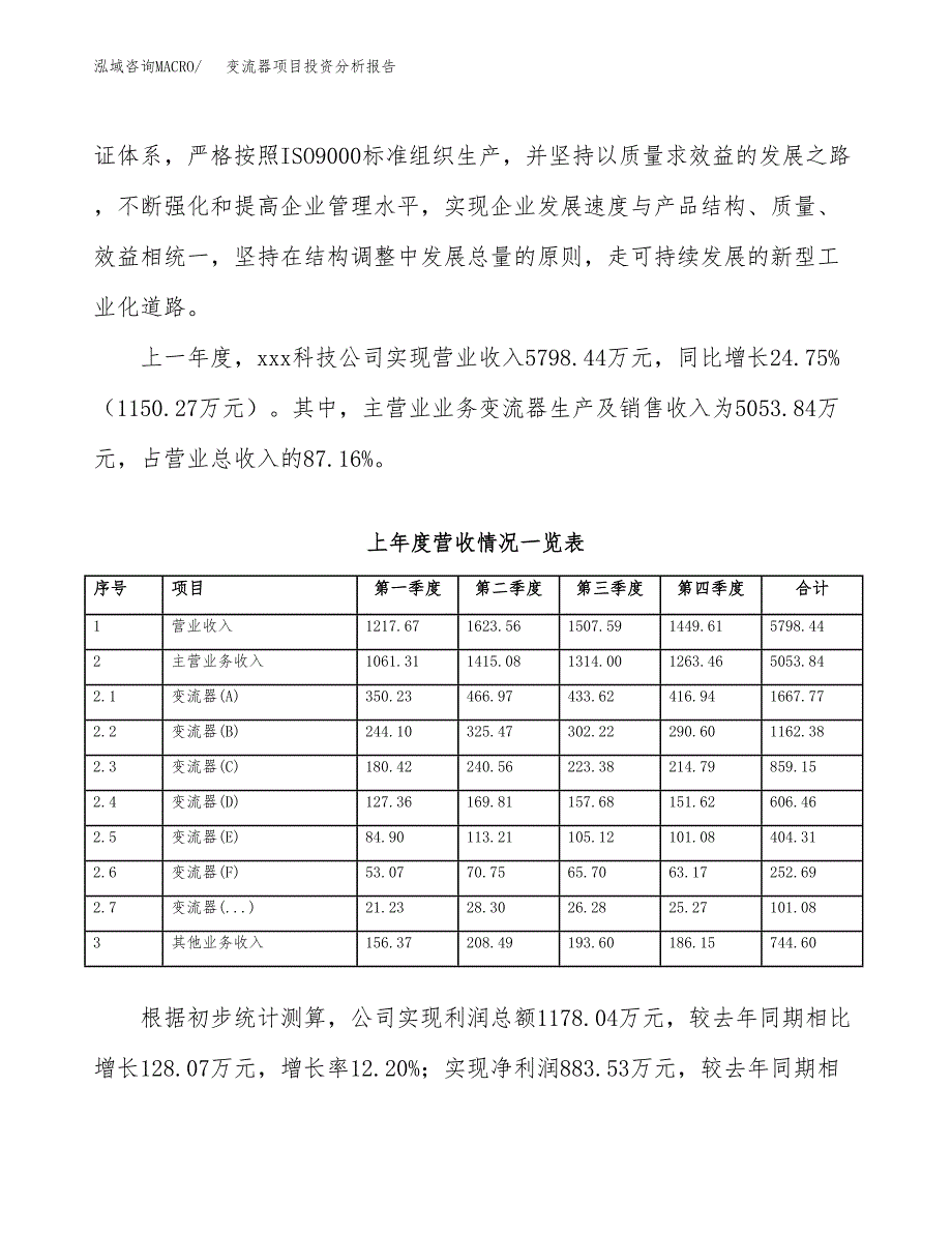 变流器项目投资分析报告（总投资4000万元）（20亩）_第3页