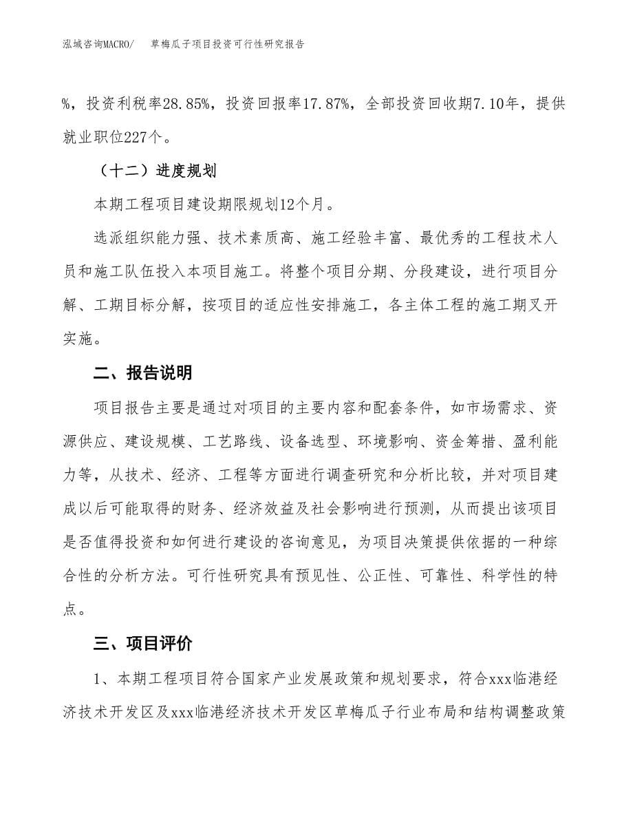 草梅瓜子项目投资可行性研究报告.docx_第5页